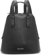 Calvin Klein Dam Zina Zip Around Ryggsäck Damväskor Naty Shop Svart/Silver One Size Passar alla