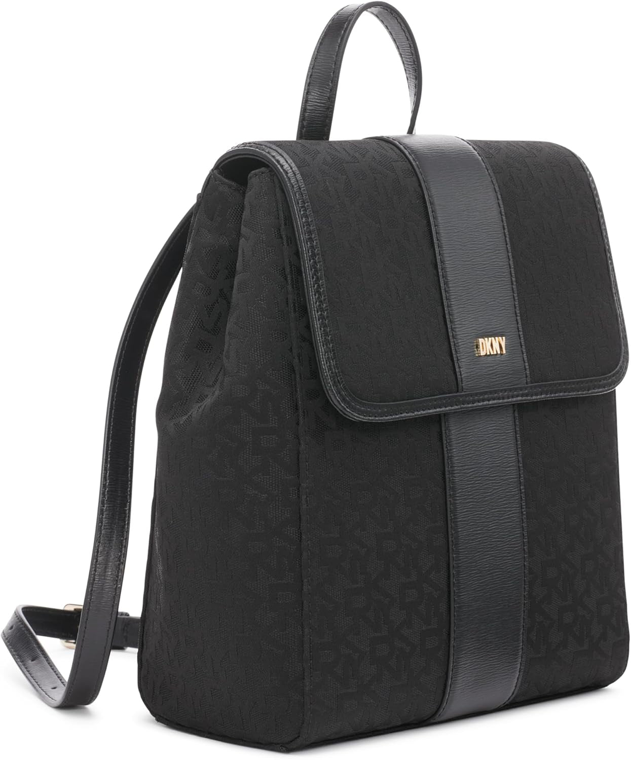 DKNY vardagsryggsäck för kvinnor, svart logotyp/svart Naty Shop damväskor