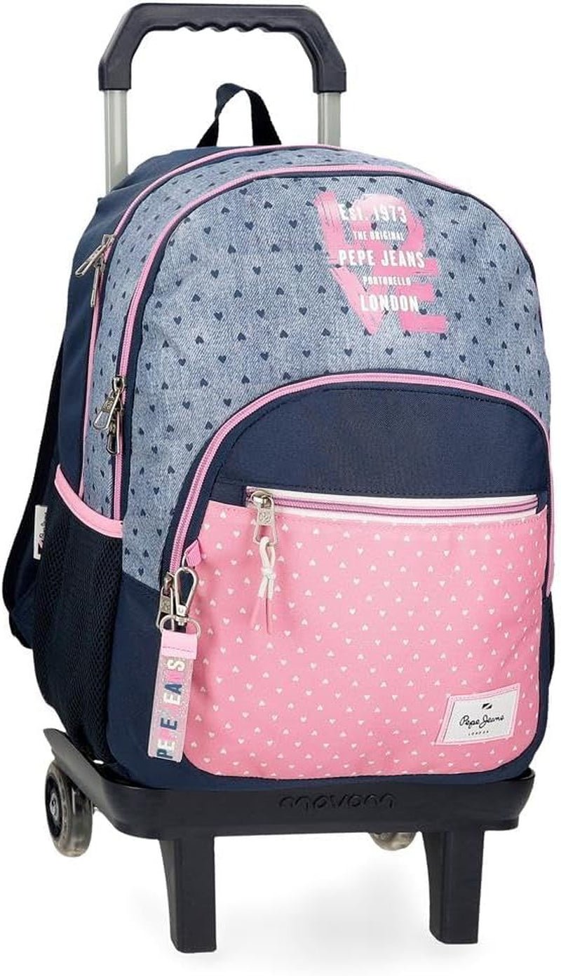 Pepe Jeans Noni Denim ryggsäck Premium ryggsäckar och väskor Naty Shop Ryggsäck 46 + vagn