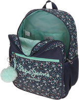 Pepe Jeans Alenka skolryggsäck med vagn, blå, 30 x 40 x 12 cm, polyester, 14,4 l, blå, skolryggsäck med vagn Premium ryggsäckar och väskor Naty Shop