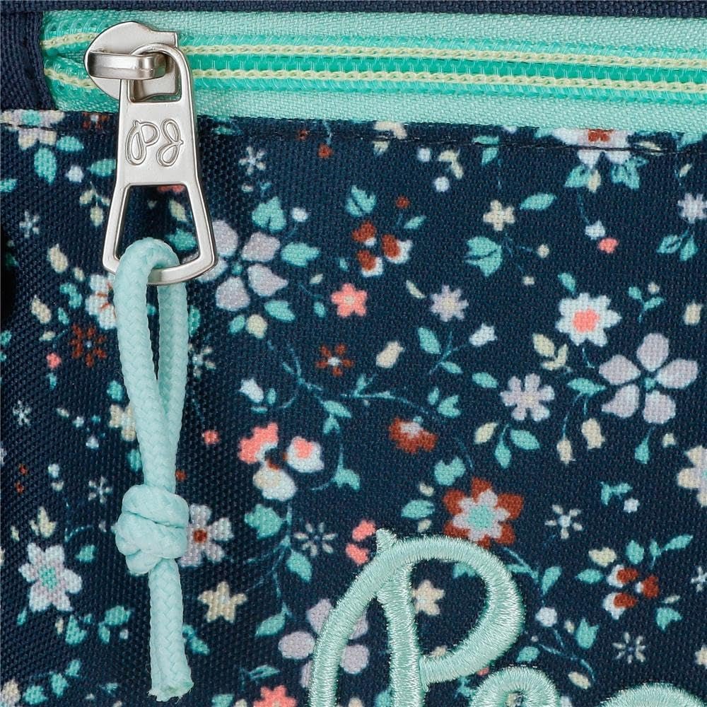 Pepe Jeans Alenka skolryggsäck med vagn, blå, 30 x 40 x 12 cm, polyester, 14,4 l, blå, skolryggsäck med vagn Premium ryggsäckar och väskor Naty Shop