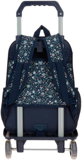 Pepe Jeans Alenka skolryggsäck med vagn, blå, 30 x 40 x 12 cm, polyester, 14,4 l, blå, skolryggsäck med vagn Premium ryggsäckar och väskor Naty Shop