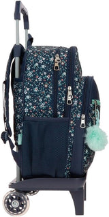 Pepe Jeans Alenka skolryggsäck med vagn, blå, 30 x 40 x 12 cm, polyester, 14,4 l, blå, skolryggsäck med vagn Premium ryggsäckar och väskor Naty Shop