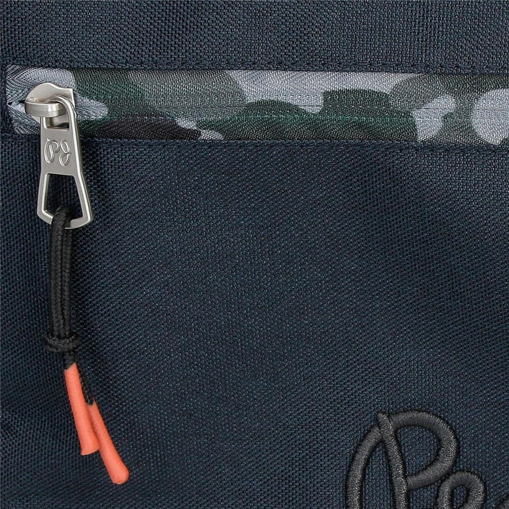 Pepe Jeans Cromwell Skolryggsäck, Dubbelfack, Svart, 33 x 46 x 15 cm, Polyester, 22,77 L, Svart, One Size, Dubbelfack Skolryggsäck Premium Ryggsäckar och väskor Naty Shop