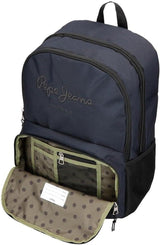 Pepe Jeans Cromwell Skolryggsäck, Dubbelfack, Svart, 33 x 46 x 15 cm, Polyester, 22,77 L, Svart, One Size, Dubbelfack Skolryggsäck Premium Ryggsäckar och väskor Naty Shop