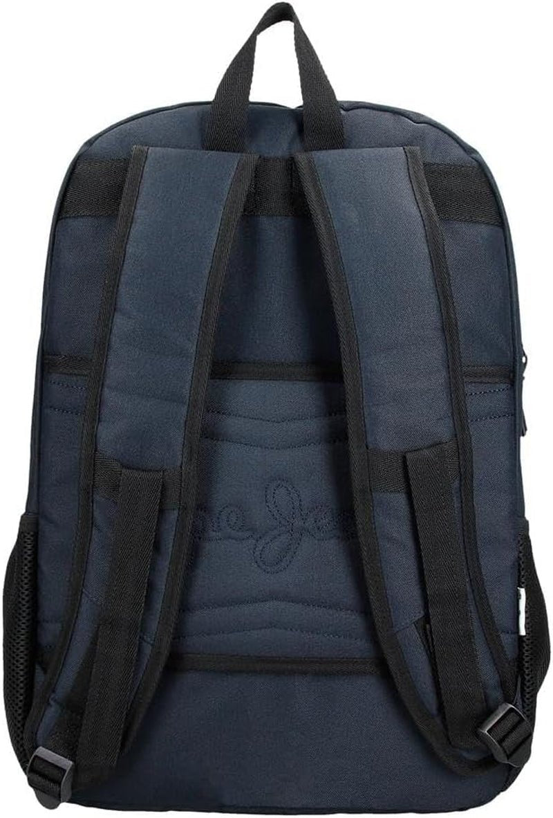 Pepe Jeans Cromwell Skolryggsäck, Dubbelfack, Svart, 33 x 46 x 15 cm, Polyester, 22,77 L, Svart, One Size, Dubbelfack Skolryggsäck Premium Ryggsäckar och väskor Naty Shop