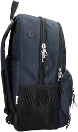 Pepe Jeans Cromwell Skolryggsäck, Dubbelfack, Svart, 33 x 46 x 15 cm, Polyester, 22,77 L, Svart, One Size, Dubbelfack Skolryggsäck Premium Ryggsäckar och väskor Naty Shop