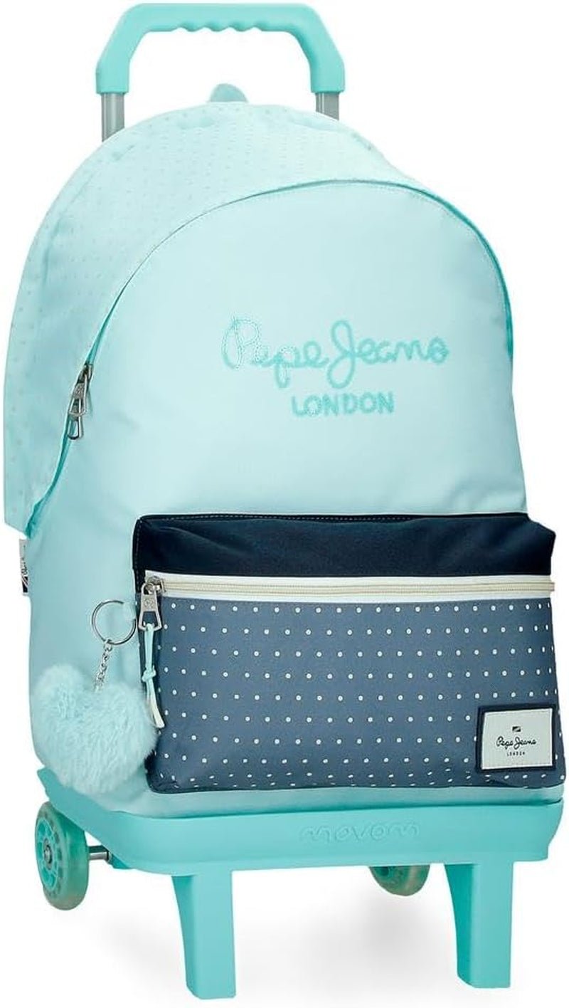 Pepe Jeans Dalma Skolryggsäck Barnryggsäck av polyester, breda och justerbara justerbara axelband, ficka fram. Från Joumma Bags Premium ryggsäckar och väskor Naty Shop Ryggsäck 44 + Wagen