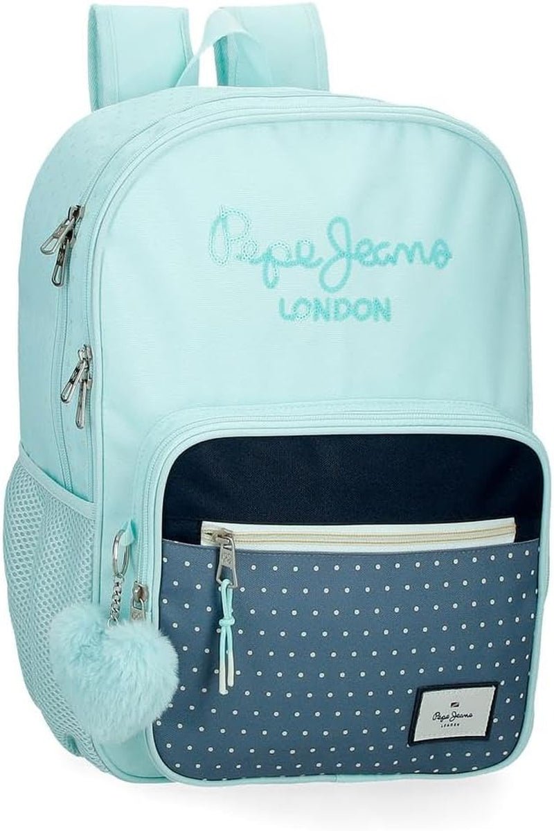 Pepe Jeans Dalma Skolryggsäck Barnryggsäck av polyester, breda och justerbara justerbara axelband, ficka fram. Från Joumma Bags Premium ryggsäckar och väskor Naty Shop Ryggsäck 40