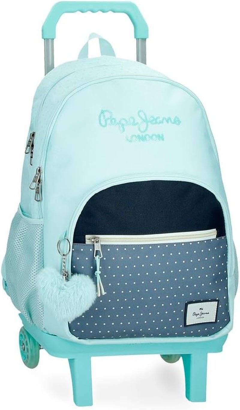 Pepe Jeans Dalma Skolryggsäck Barnryggsäck av polyester, breda och justerbara justerbara axelband, ficka fram. Från Joumma Bags Premium ryggsäckar och väskor Naty Shop Ryggsäck 45 + Wagen