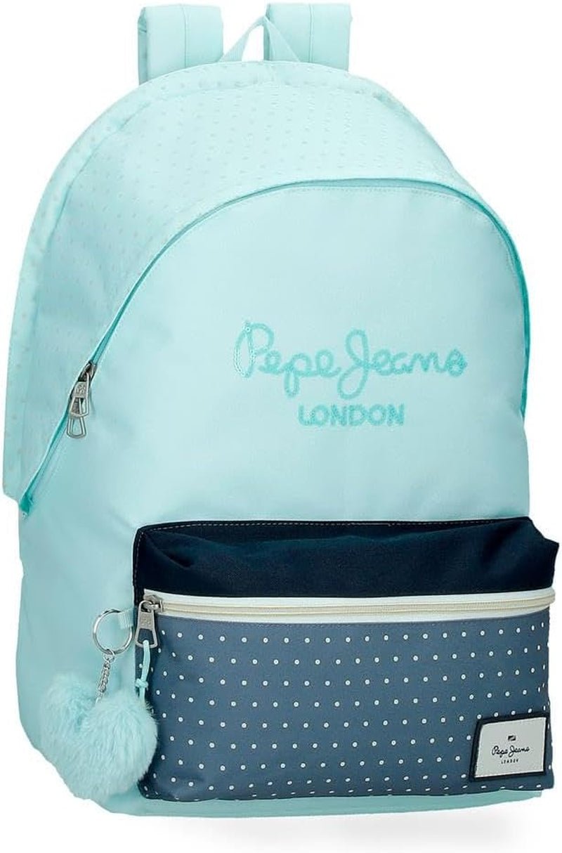 Pepe Jeans Dalma Skolryggsäck Barnryggsäck av polyester, breda och justerbara justerbara axelband, ficka fram. Från Joumma Bags Premium ryggsäckar och väskor Naty Shop Pepe Jeans Ryggsäck