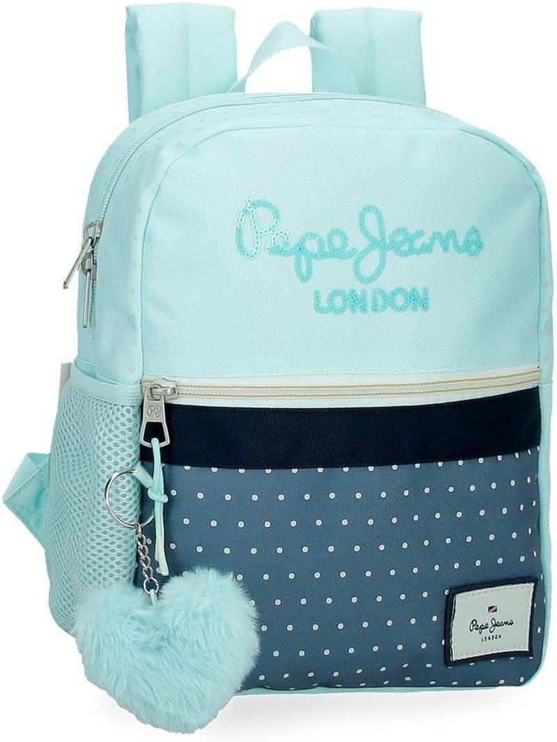 Pepe Jeans Dalma Skolryggsäck Barnryggsäck av polyester, breda och justerbara justerbara axelband, ficka fram. Från Joumma Bags Premium ryggsäckar och väskor Naty Shop Lässiger ryggsäck