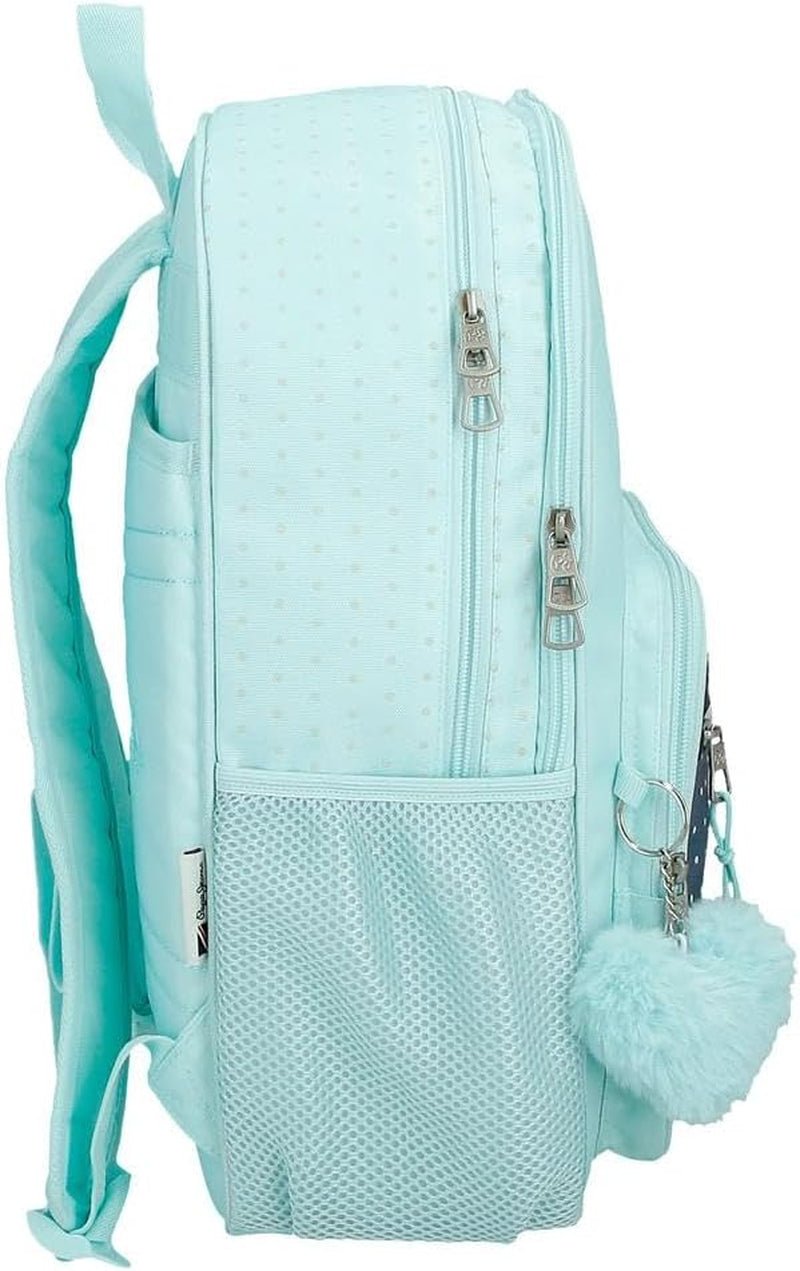 Pepe Jeans Dalma Skolryggsäck Barnryggsäck av polyester, breda och justerbara justerbara axelband, ficka fram. Från Joumma Bags Naty Shop förstklassiga ryggsäckar och väskor