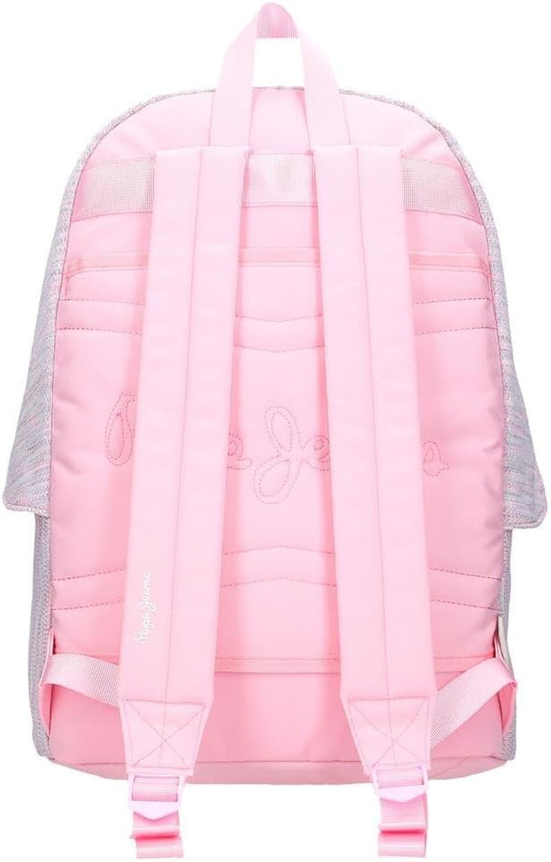 Pepe Jeans Miri skolryggsäck, rosa, 31 x 44 x 17,5 cm, polyester, 22,79 l, rosa, skolryggsäck Premium ryggsäckar och väskor Naty Shop