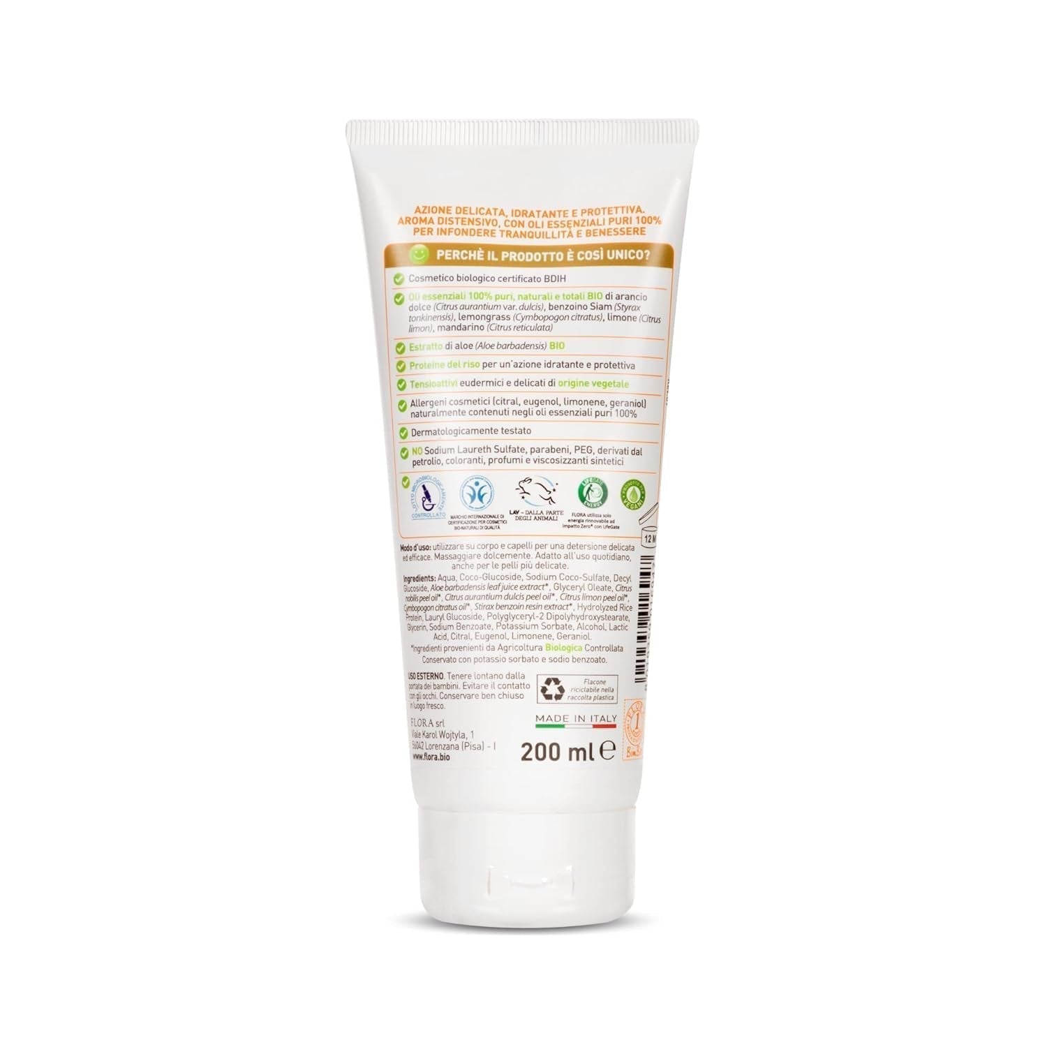 Badschampo, perfekt för barn, 200 ml, 1 barn - Bath and Skincare Naty Shop