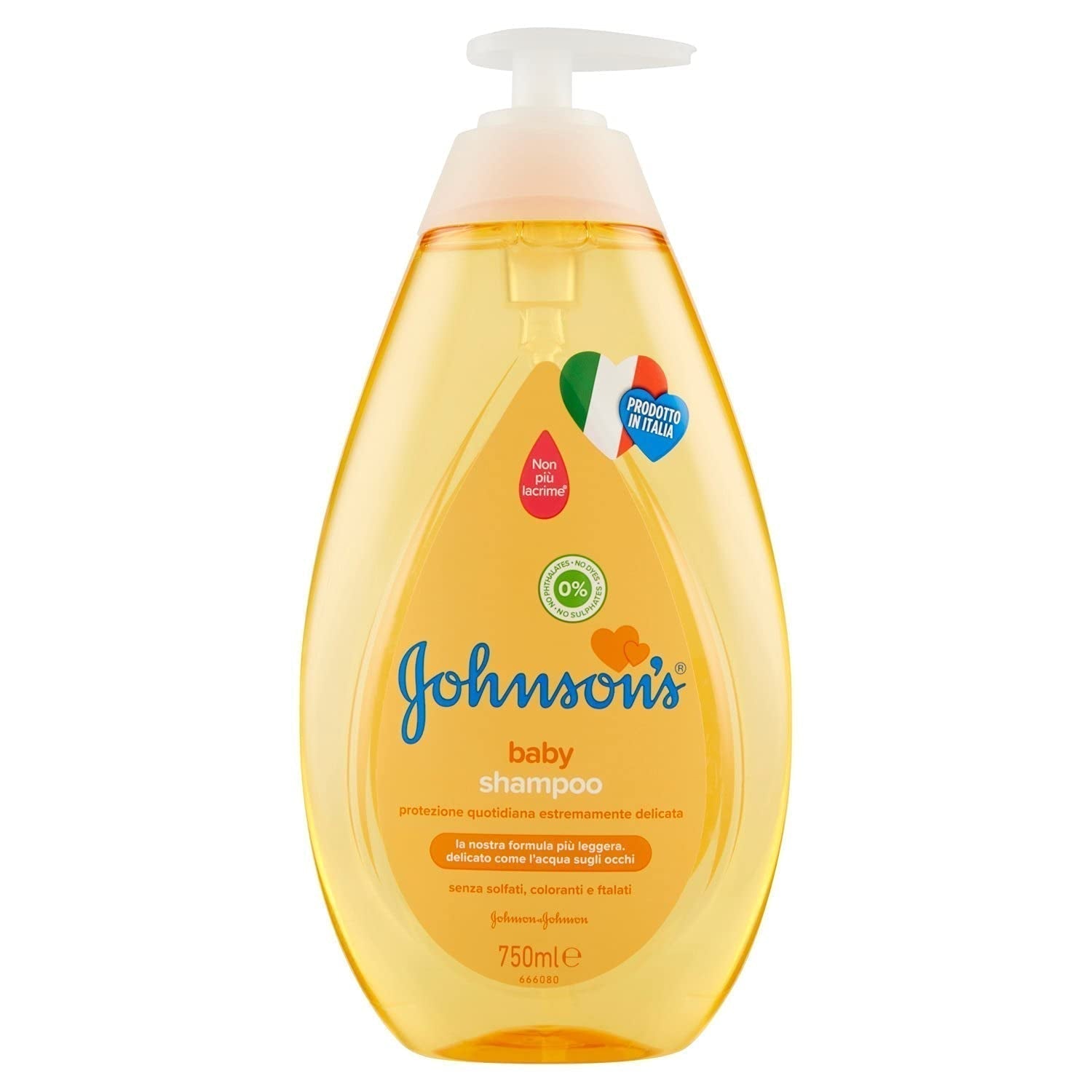 Johnson's & Johnson barnschampo, 750 ml Barn - Bad och hudvård Naty Shop 750 Ml (1 förpackning) blommig