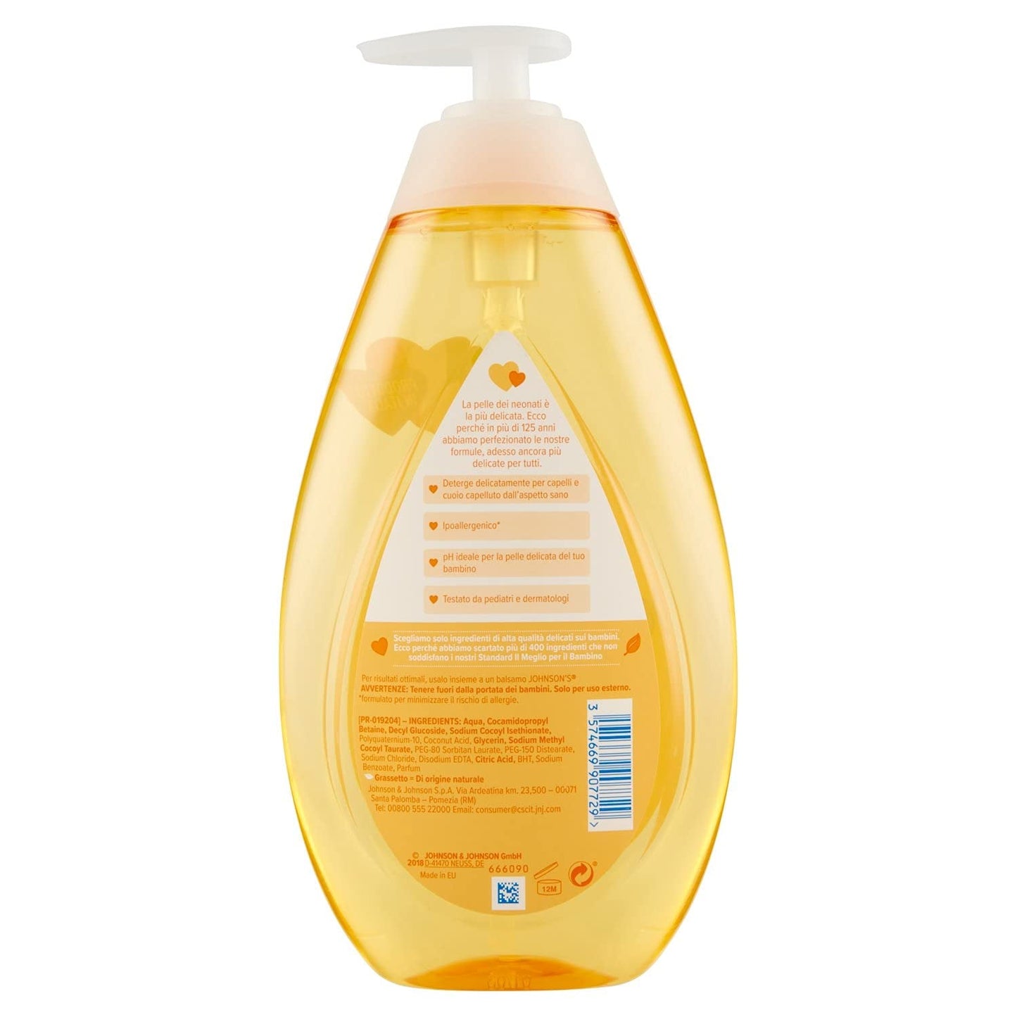 Johnson's & Johnson barnschampo, 750 ml Barn - Bad och hudvård Naty Shop