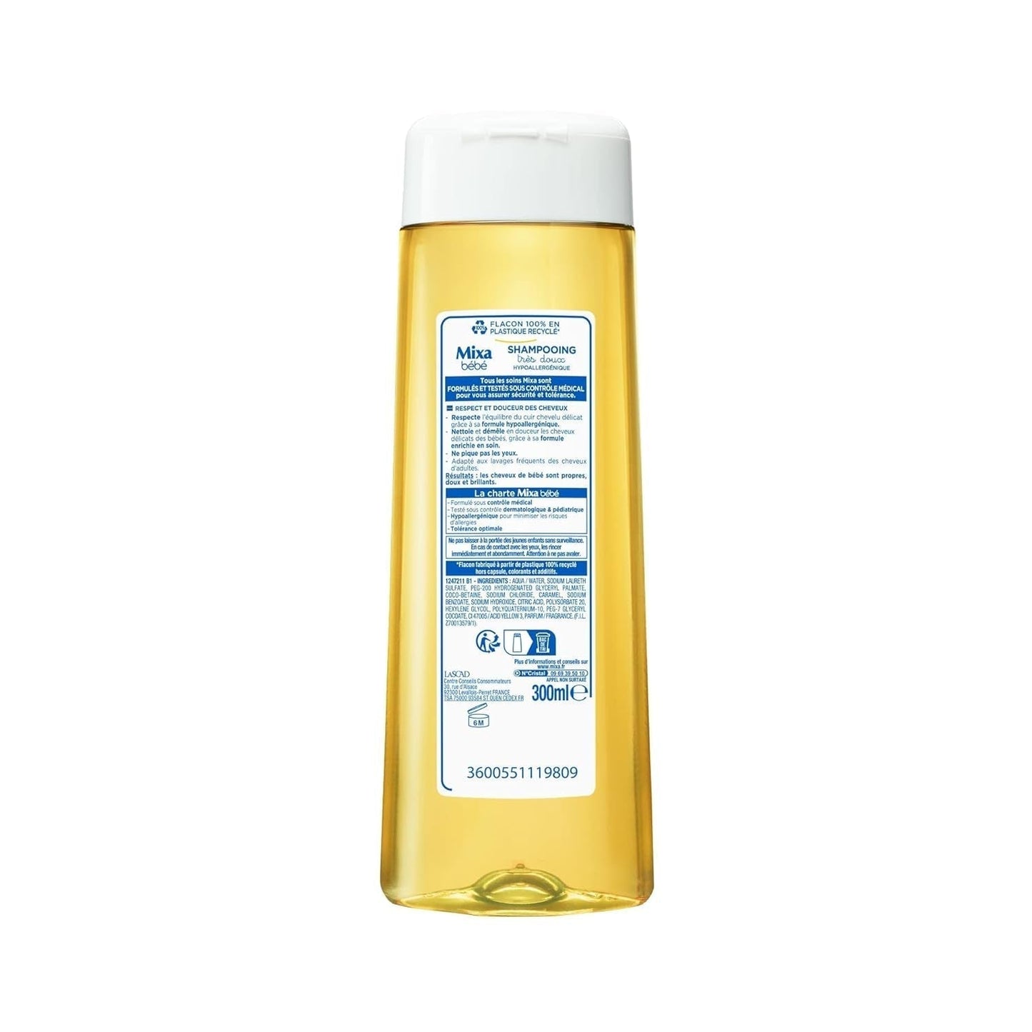 Mixa barnschampo, allergivänligt, 300 ml Barn - Bad och hudvård Naty Shop