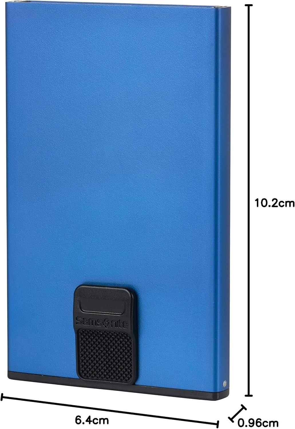 Samsonite Alu Fit SLG - Kortväska, 10,2 cm, blå (True Blue) Herrplånbok Naty Shop