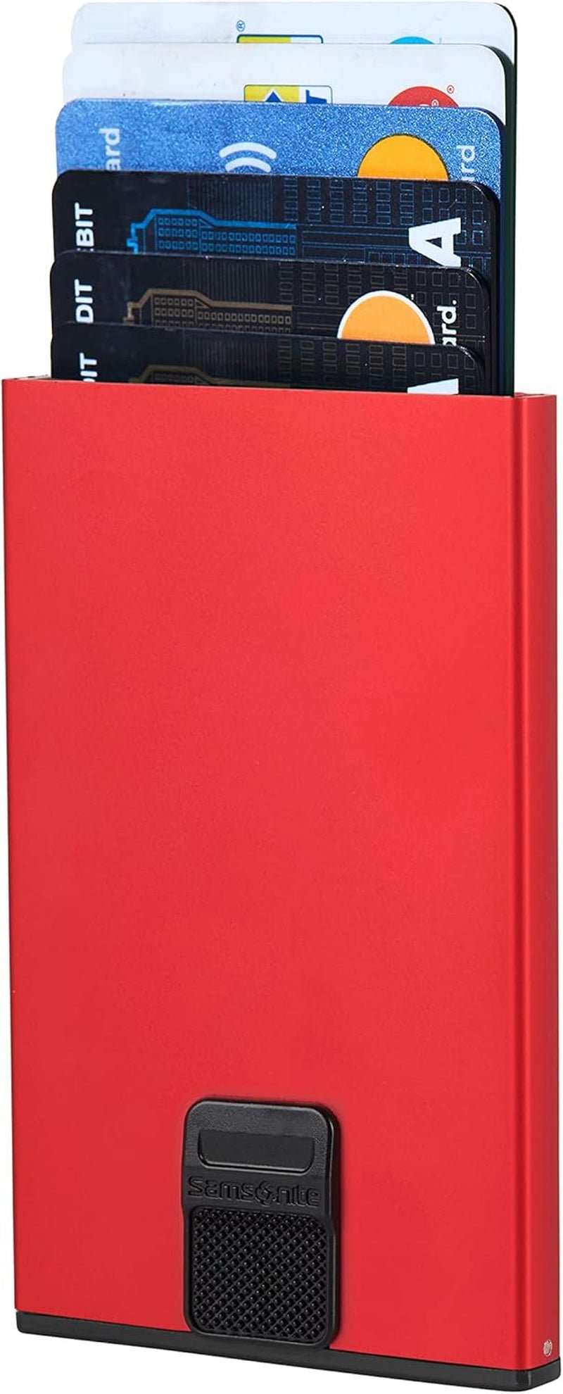 Samsonite Alu Fit SLG - Kortväska, 10,2 cm, Röd (röd) Herrplånbok Naty Shop