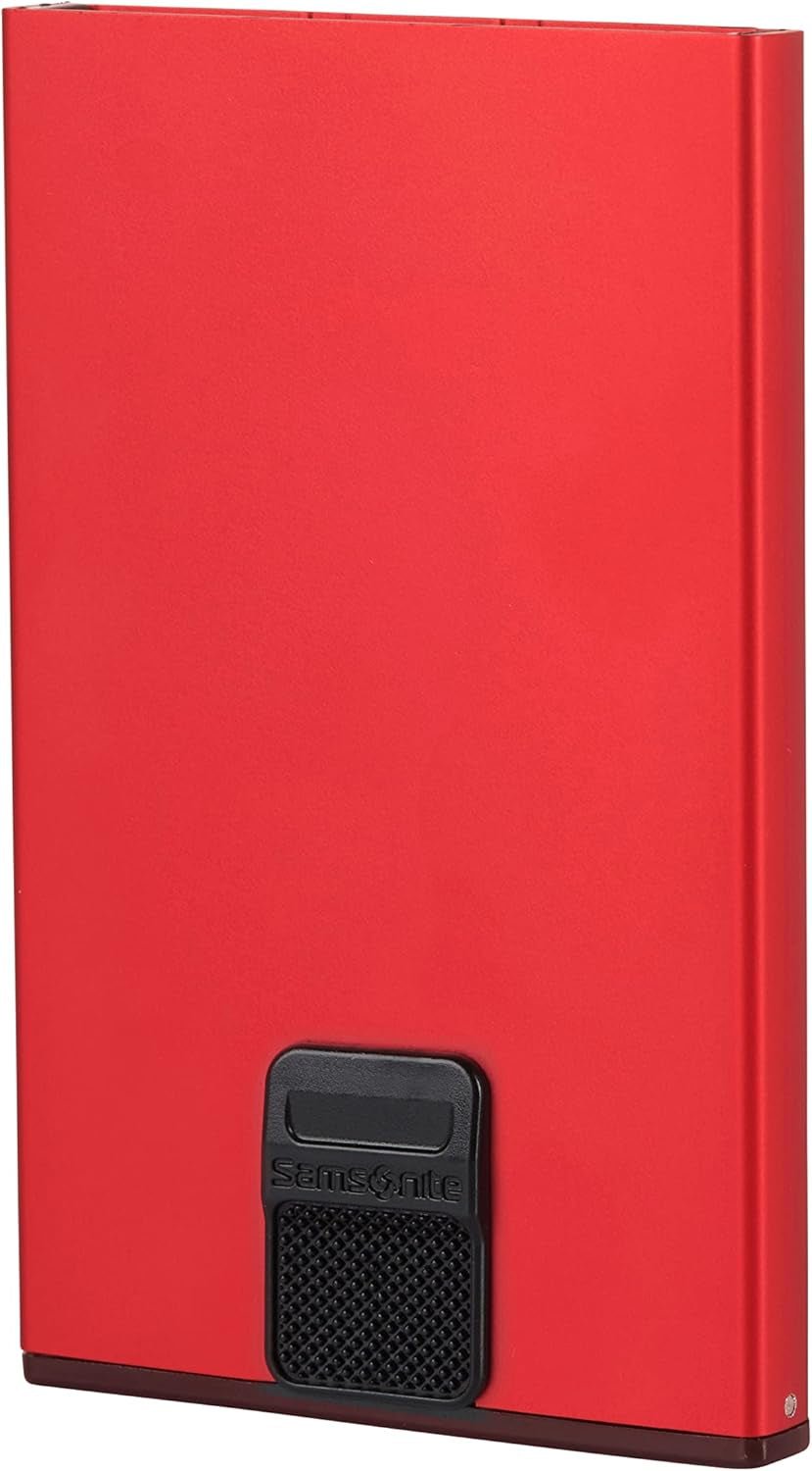 Samsonite Alu Fit SLG - Kortfodral, 10,2 cm, Röd (röd) Herrplånbok Naty Shop Röd