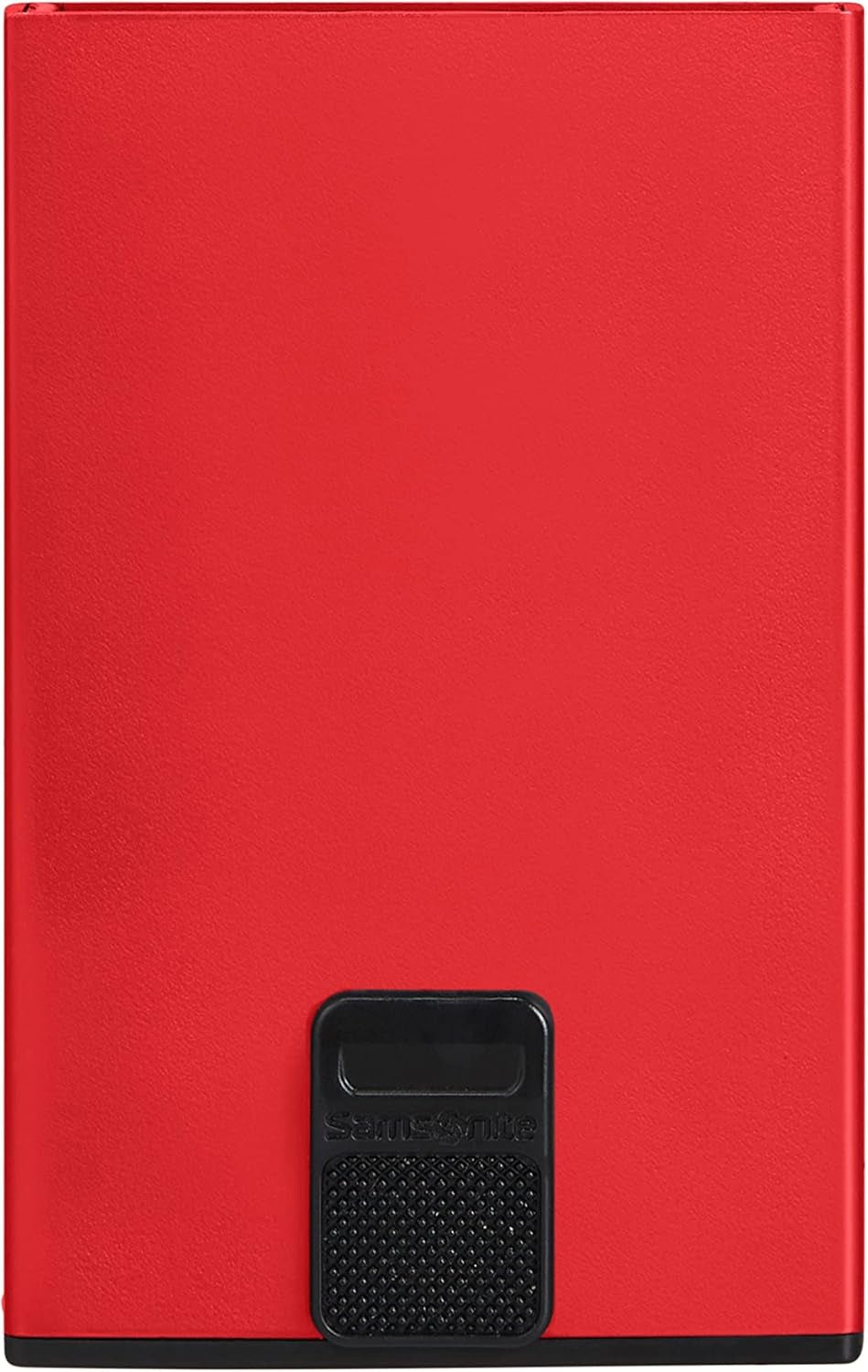 Samsonite Alu Fit SLG - Kortväska, 10,2 cm, Röd (röd) Herrplånbok Naty Shop