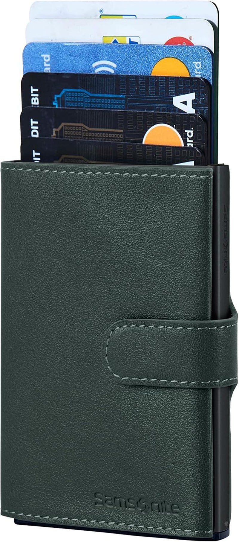 Samsonite Alu Fit SLG - Plånbok, 10,2 cm, grön (Climbing Ivy) Herrplånbok Naty Shop