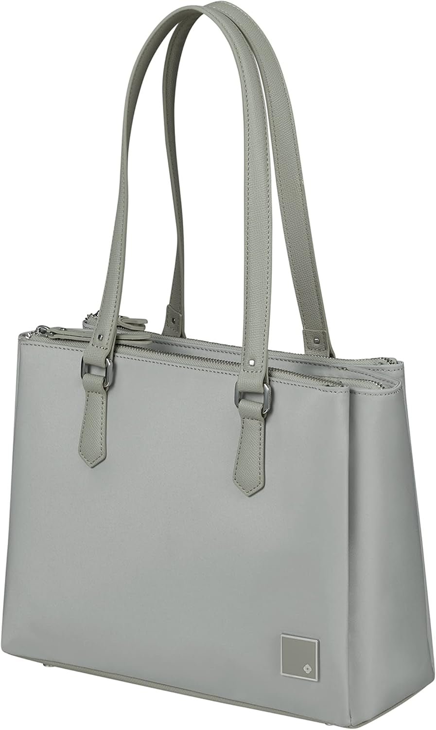 Samsonite Essentially Karissa - Axelväska med 3 fack, 34 cm, svart (svart) Väskor Dam Naty Shop Grå (Dove Grey)