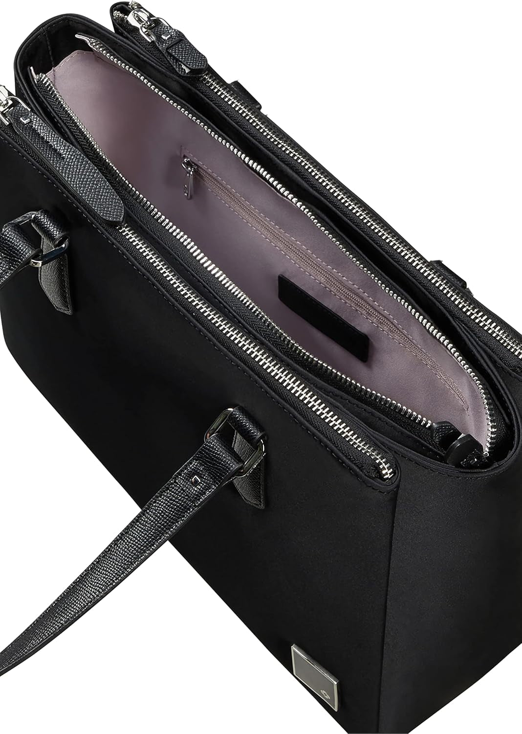 Samsonite Essentially Karissa - Axelväska med 3 fack, 34 cm, svart (svart) Damväskor Naty Shop