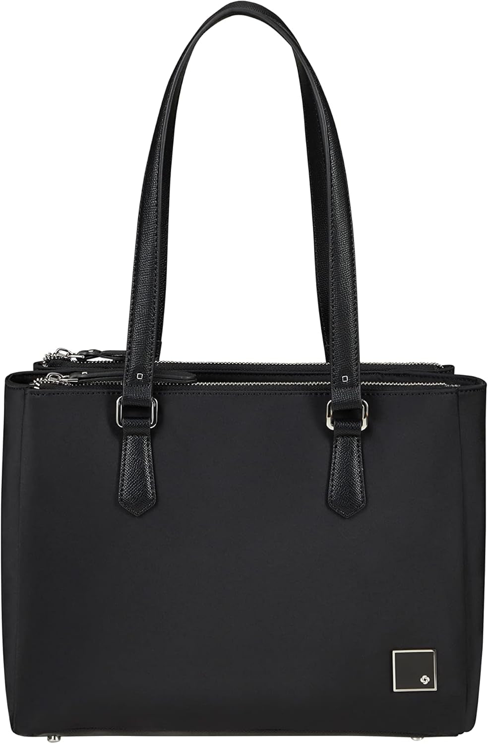 Samsonite Essentially Karissa - Axelväska med 3 fack, 34 cm, svart (svart) Damväskor Naty Shop