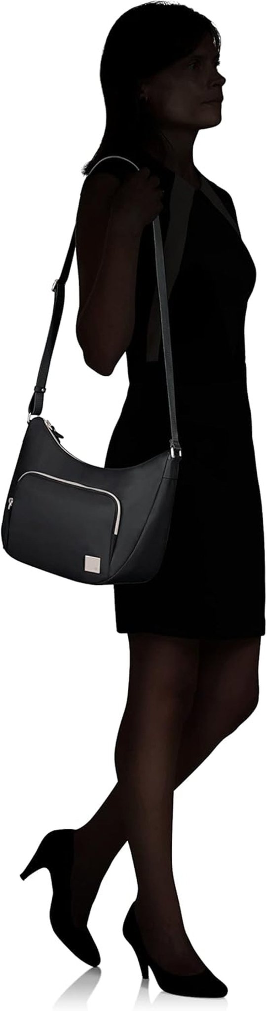 Samsonite Essentially Karissa - Axelväska M, 36 cm, svart (svart) Damväskor Naty Shop