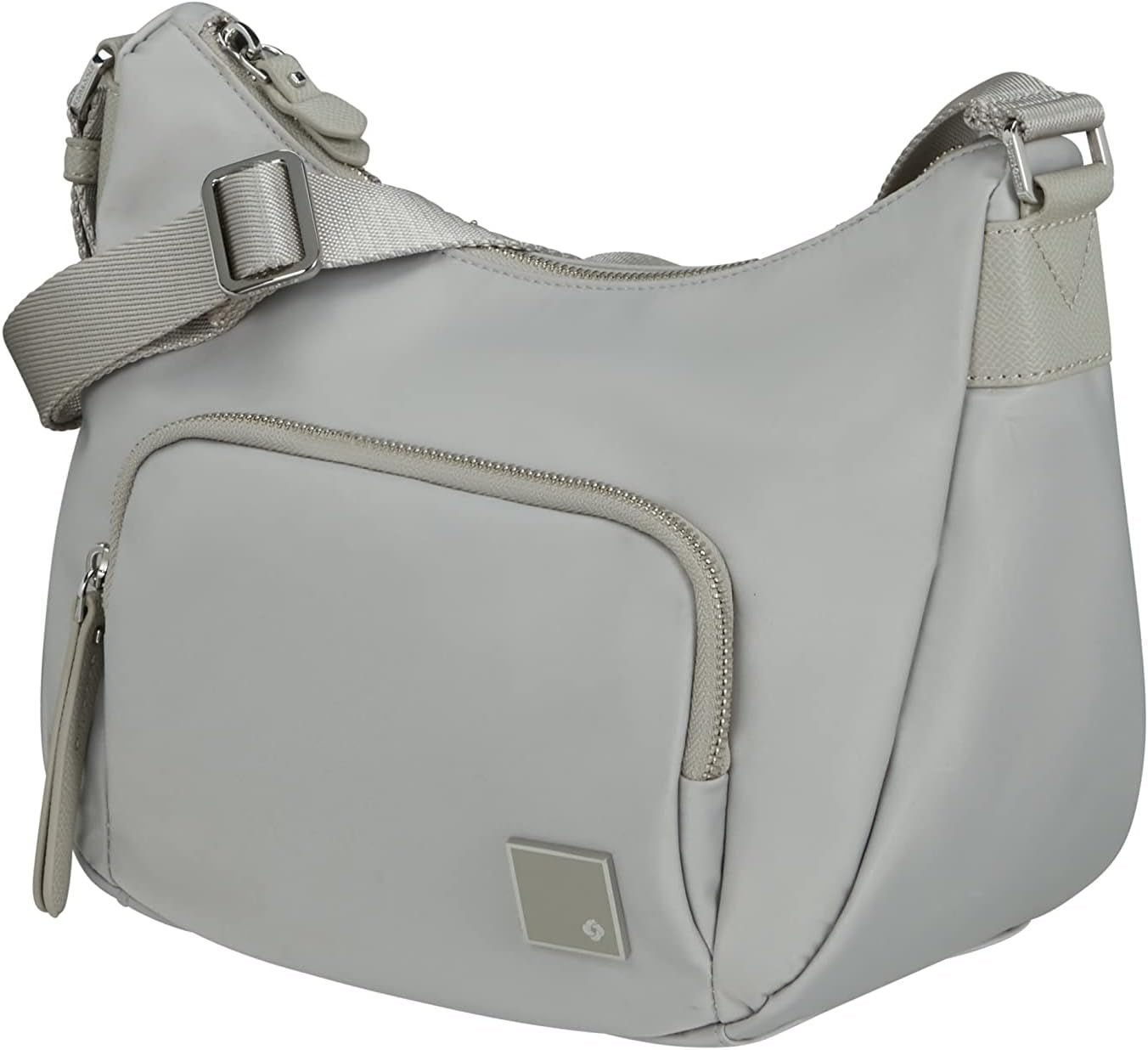 Samsonite Essentially Karissa - Axelväska M, 36 cm, svart (Svart) Väskor Dam Naty Shop Grå (Dove Grey) Axelväska S