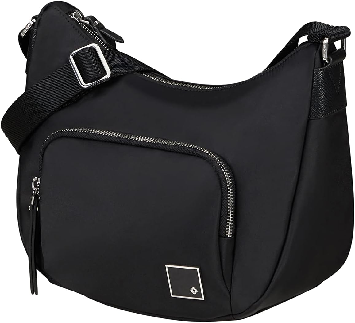 Samsonite Essentially Karissa - Axelväska M, 36 cm, Svart (Svart) Damväskor Naty Shop Svart (Svart) Axelväska S