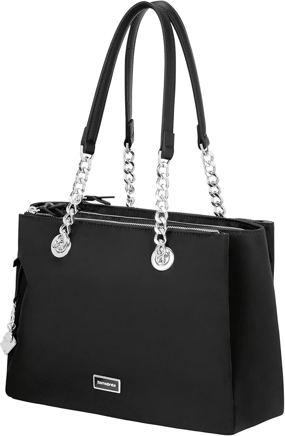Samsonite Ladies Karissa 2.0 - Axelväska Bagage- Messenger Bag (paket med 1) Damväskor Naty Shop Svart (Eco Black) 34