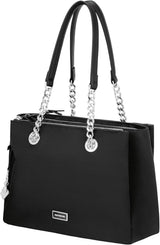Samsonite Ladies Karissa 2.0 - Axelväska Bagage- Messenger Bag (paket med 1) Damväskor Naty Shop Svart (Eco Black) 34
