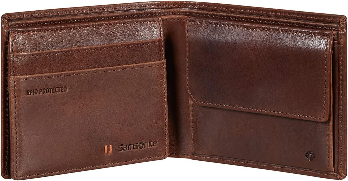 Samsonite Veggy SLG - Plånbok, 10,5 cm, brun (mörkbrun) Herrplånbok Naty Shop