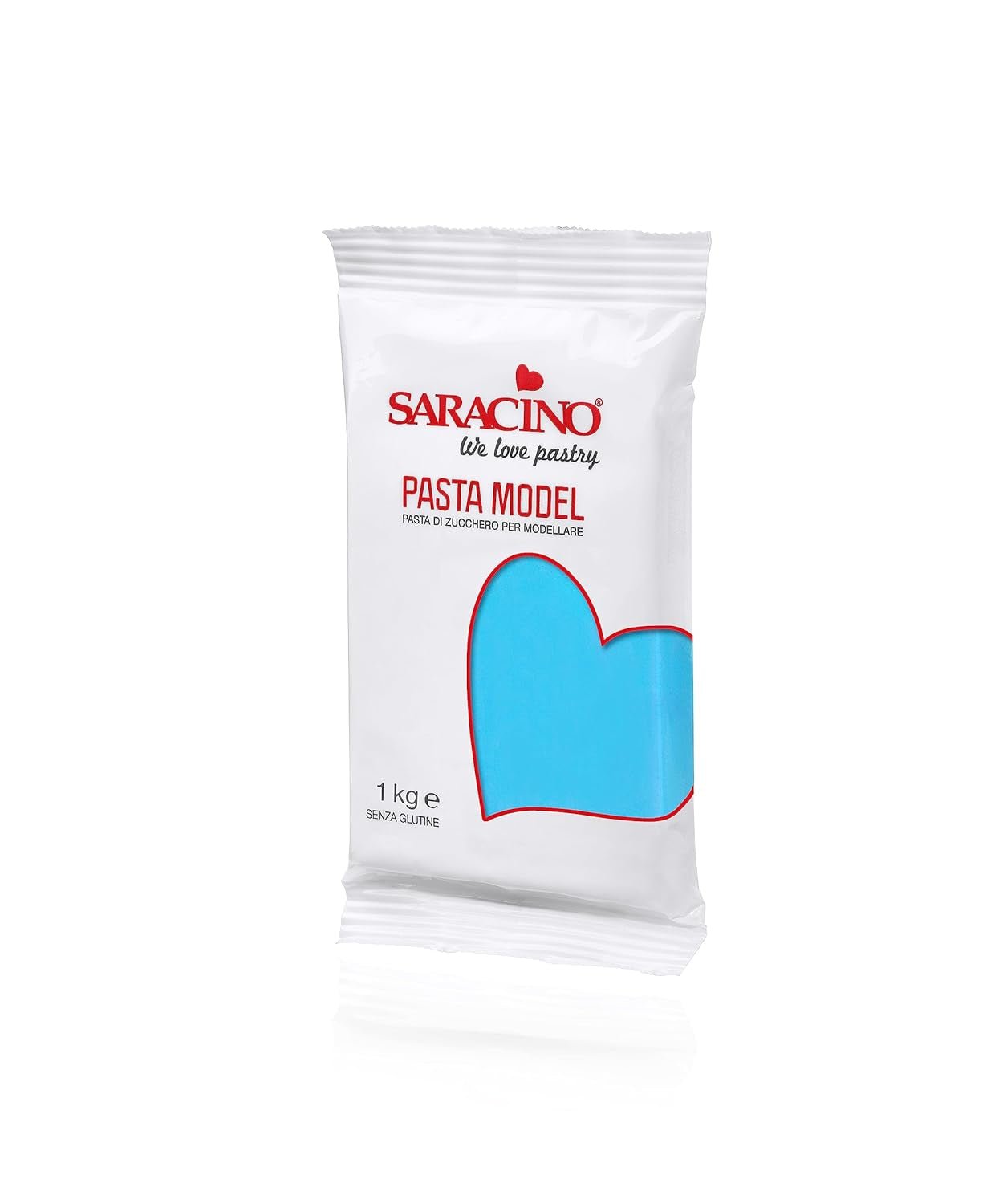 Saracino Fondant Modell Ljusblå För modellering 1 kg Glutenfri Made In Italy... Sockerpasta Naty Shop Standardtitel