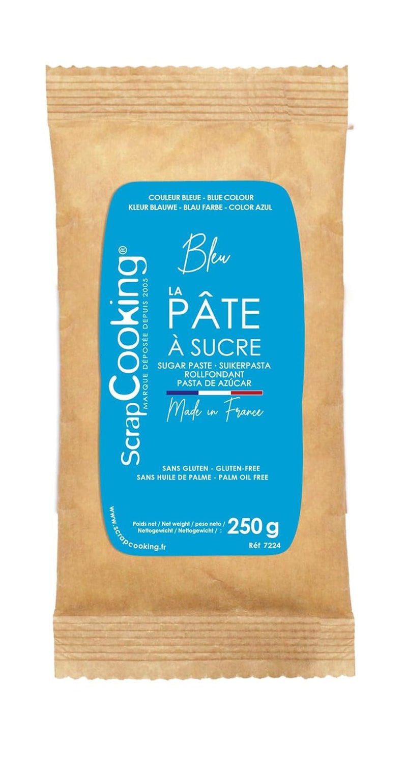 SCRAP COOKING Sockerpasta, blå, 250 gram Sockerpasta Naty Shop Standardtitel