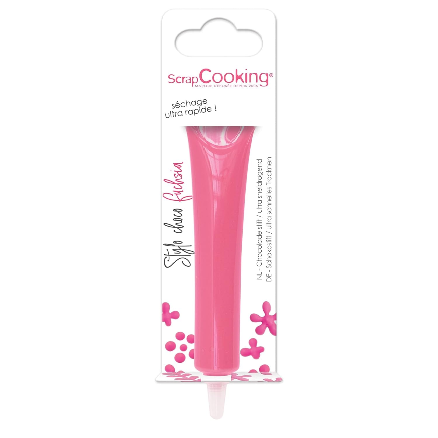 ScrapCooking - matfärg, olika färger, i en tub för att skriva, 25 gram Naty Shop Sockerpasta Fuchsia Rosa Liten