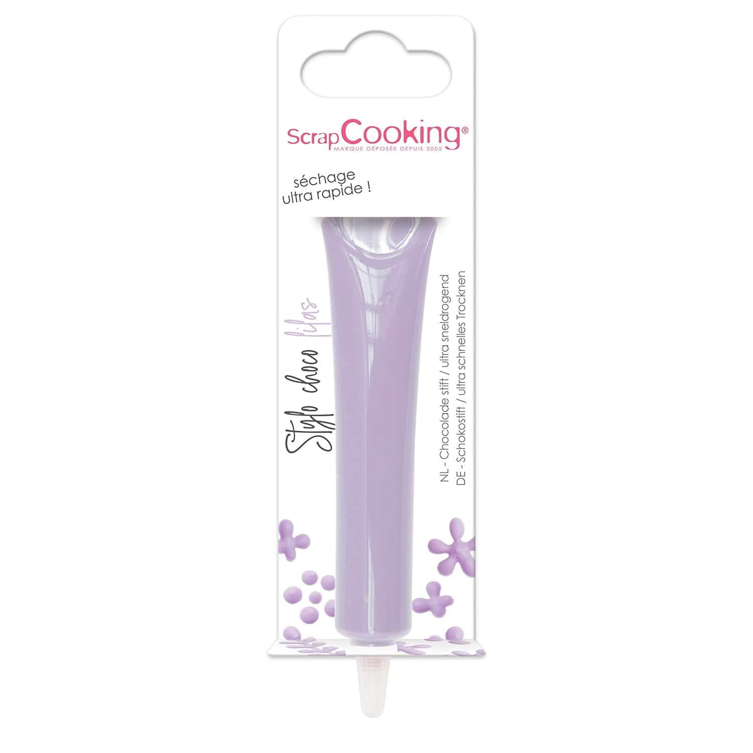 ScrapCooking - matfärg, olika färger, i tub för att skriva, 25 gram Naty Shop Lila Liten sockerpasta