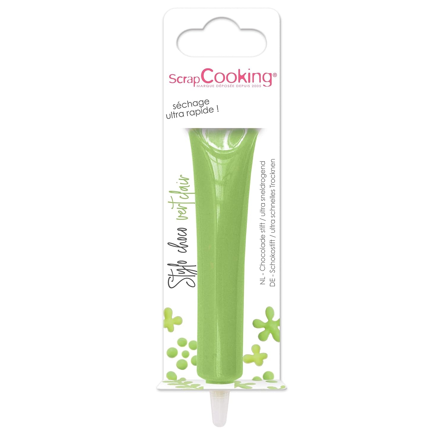 ScrapCooking - matfärg, olika färger, tub för att skriva, 25 gram Naty Shop Sugar Paste Ljusgrön Liten