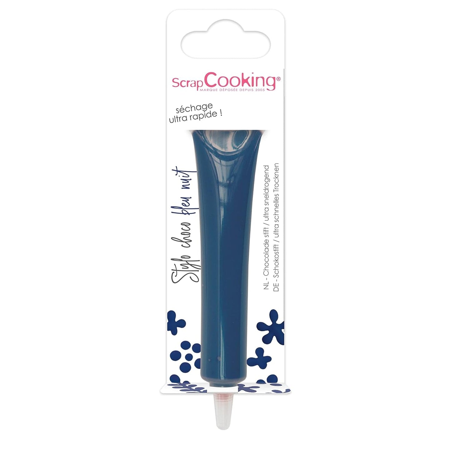 ScrapCooking - matfärg, olika färger, i en tub för att skriva, 25 gram Naty Shop sockerpasta Nattblå Liten