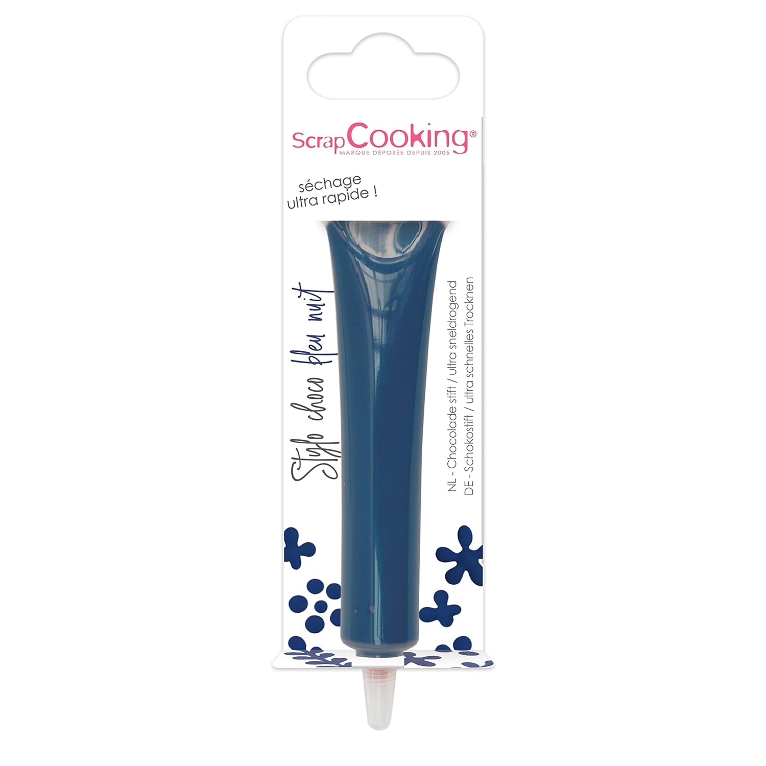 ScrapCooking - matfärg, olika färger, i en tub för att skriva, 25 gram Naty Shop sockerpasta Nattblå Liten