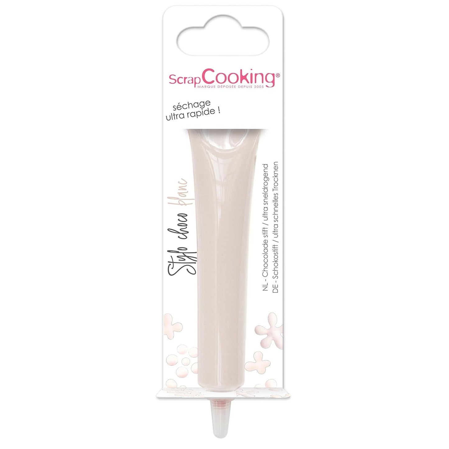ScrapCooking - matfärg, olika färger, i tub för att skriva, 25 gram Naty Shop Vit sockerpasta 25G
