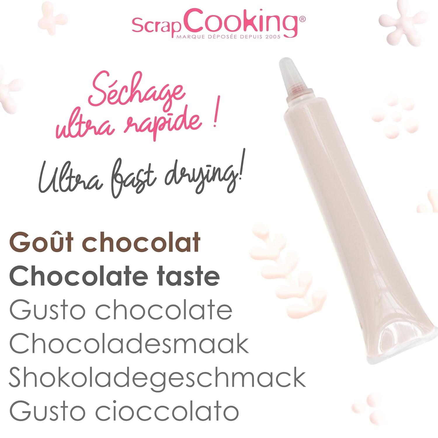 ScrapCooking - matfärg, olika färger, tub för att skriva, 25 gram Naty Shop sockerpasta