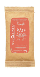ScrapCooking - Pâte Ã Sucre Vert Sauge 250g - Colourant d'Origine Naturelle - Sans Gluten, Sans Huile de Palme - Pour Gâteaux, Pâtisseries Anniversaire - Vert Pastel - Fabrikie en France - 7621 Sockerpasta Naty Shop Röd terrakotta