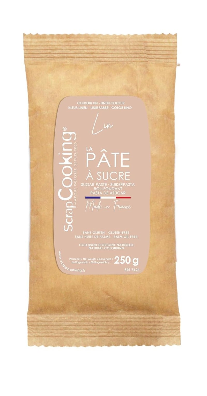 ScrapCooking - Pâte Ã Sucre Vert Sauge 250g - Colorant d'Origine Naturelle - Sans Gluten, Sans Huile de Palme - Pour Gâteaux, Pâtisseries Anniversaire - Vert Pastel - Fabrikie en France - 7621 Sockerpasta Naty Shop Beige
