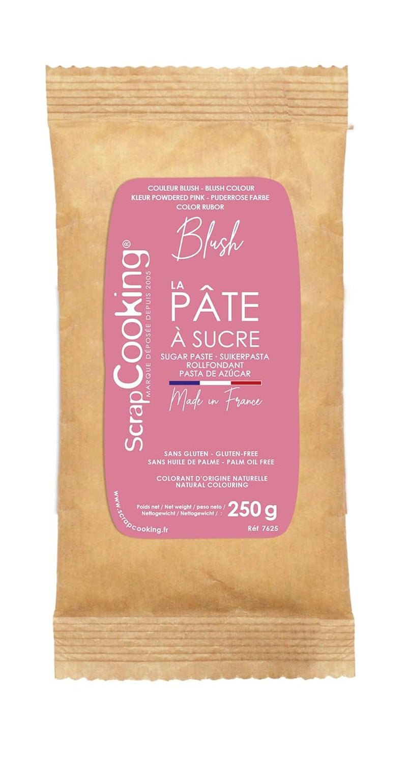 ScrapCooking - Pâte Ã Sucre Vert Sauge 250g - Colourant d'Origine Naturelle - Sans Gluten, Sans Huile de Palme - Pour Gâteaux, Pâtisseries Anniversaire - Vert Pastel - Fabrikie en France - 7621 Sockerpasta Naty Shop Rosa rouge
