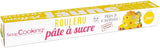 ScrapCooking - Rosa fondantrulle â'¬ 36 cm - Rullad svart fondant 430 g - Cake topper fondant topper dekoration för tårtor, bakning, födelsedagar, fester - Rosa - 7264 Naty Shop Gul sockerpasta