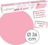 ScrapCooking - Rosa fondantrulle â'¬ 36 cm - Rullad svart fondant 430 g - Cake topper fondant topper dekoration för tårtor, bakning, födelsedagar, fester - Rosa - 7264 Sockerpasta Naty Shop